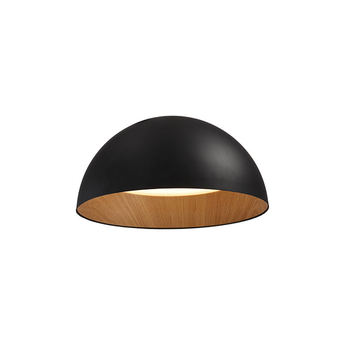 ראפאלו RAPALLO כיפה עץ שחור ישר 40 40W LED
