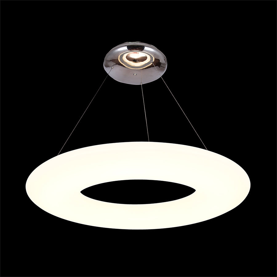 דונאט עגול תליה 60 סמ' לבן LED 44W