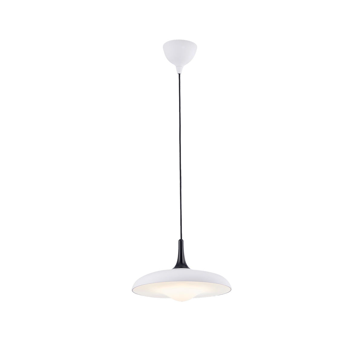 סקאלה SCALA עגול תליה בודד 28 סמ' LED 12W לבן + שחור
