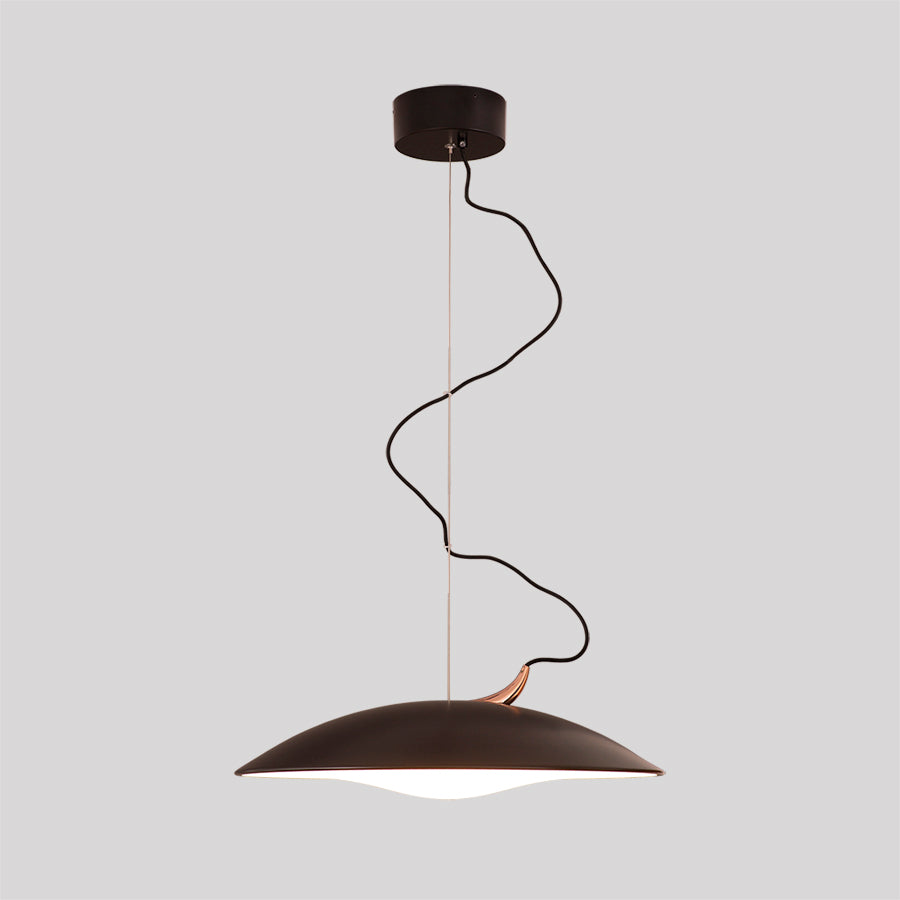 אורטה ORTA עגול תליה 45 סמ' LED 40W שחור+זהב אדום