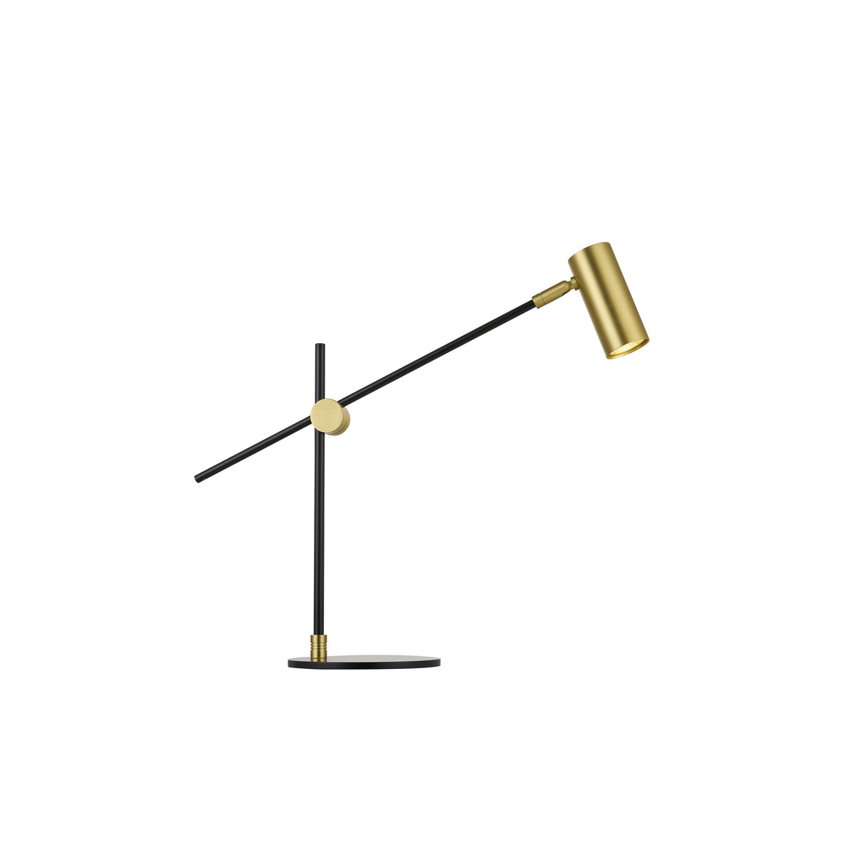 אנזו ENZO שולחן 53X18 סמ 7W LED שחור / זהב פליז