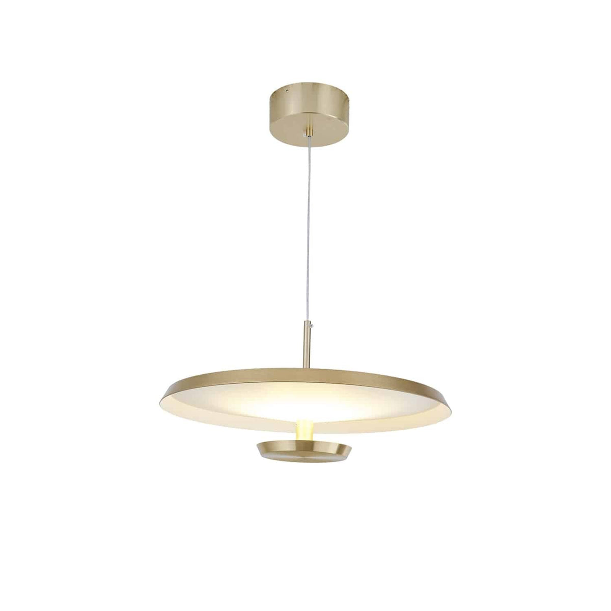 אליאנו ALIANO גדול תליה קוטר 60 סמ' 30W LED זהב פליז