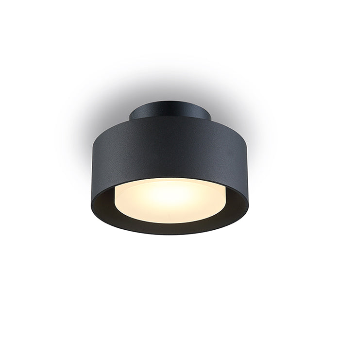 לולה LOLA צמוד צילינדר 15 נמוך 6W LED שחור