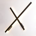 לירי זרוע קיר בודד LED 40W בינוני 1.36 מטר שחור
