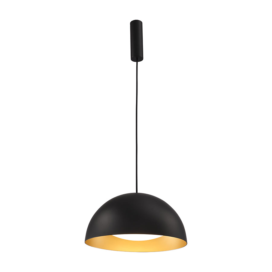 סאנרמו SANREMO תליה חצי כדור 60 LED 60W שחור/זהב