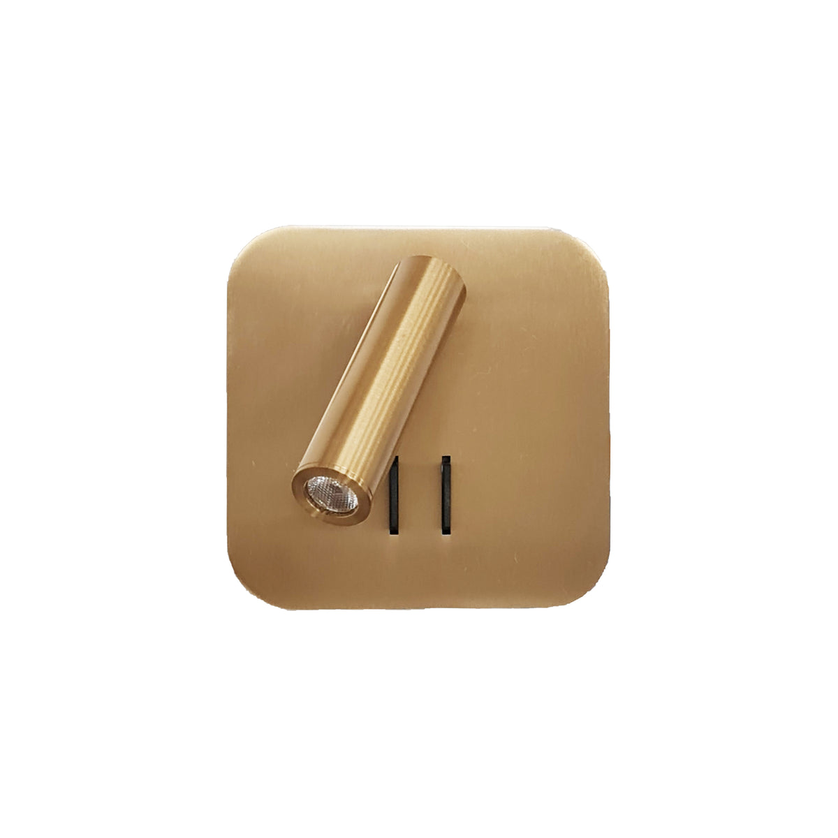 קאווה CAVA קיר מרובע 2 הדלקות LED 9W זהב / פליז מושחר